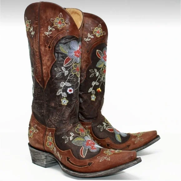 Old Gringo Bonnie Floral Motif Boots, Size 8 - Picture 11 of 11